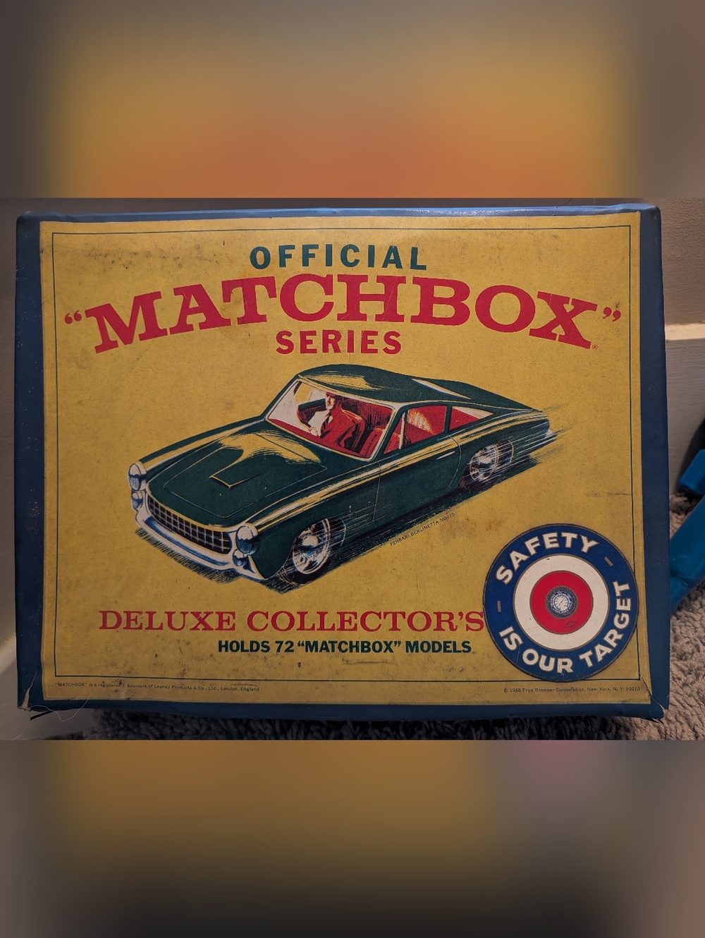 Official Matchbox Series Deluxe Collector's Case - Green Car Graphic
